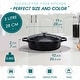 preview thumbnail 24 of 23, vancasso 3 qt. Non Stick Cast Iron Round Braiser