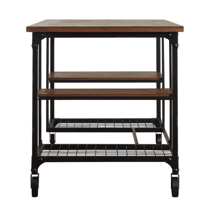 Nelson Industrial Modern Rustic Storage Desk by iNSPIRE Q Classic