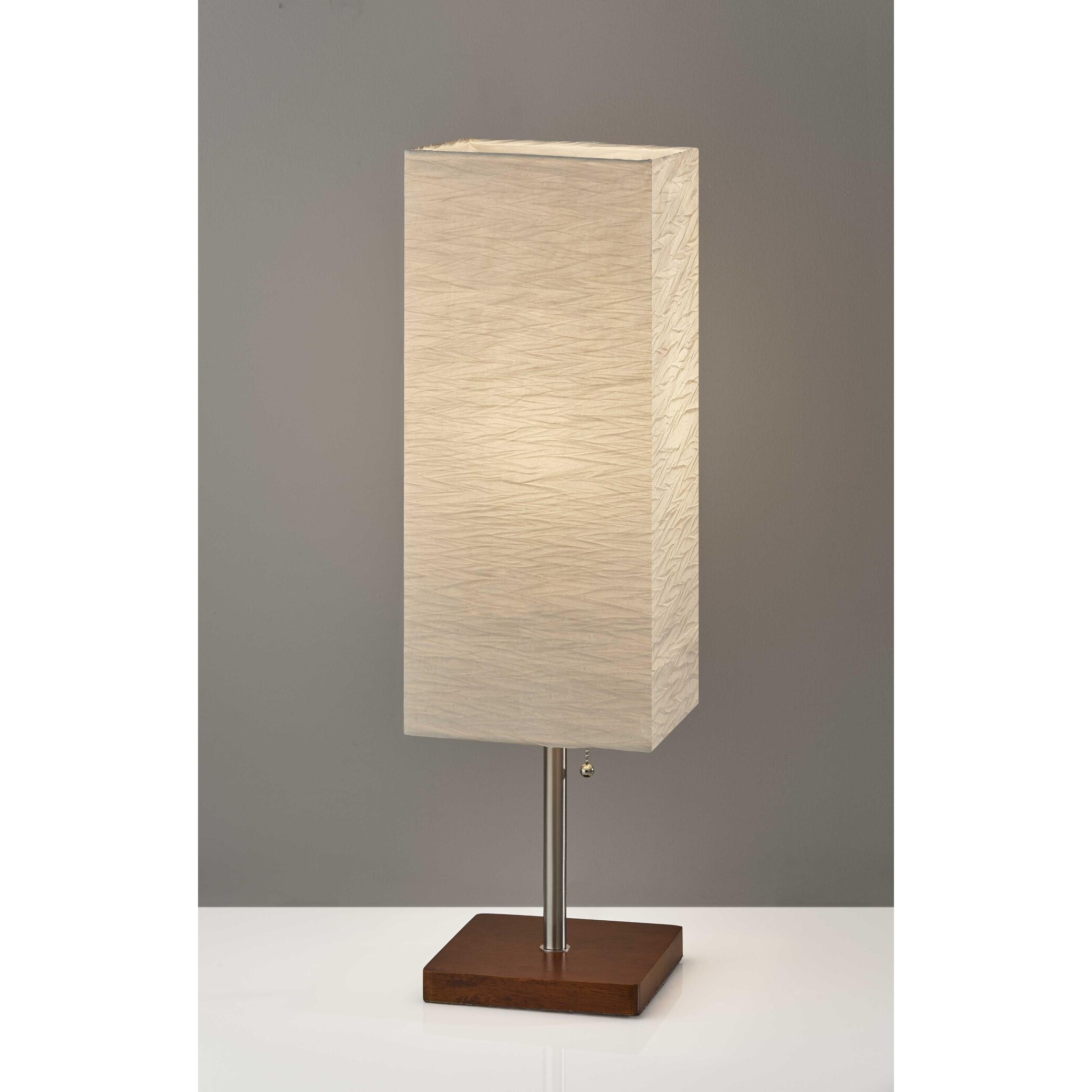 Wildside Paper Shade With Walnut Wood Table Lamp Wildside Paper Shade With Walnut Wood Table Lamp