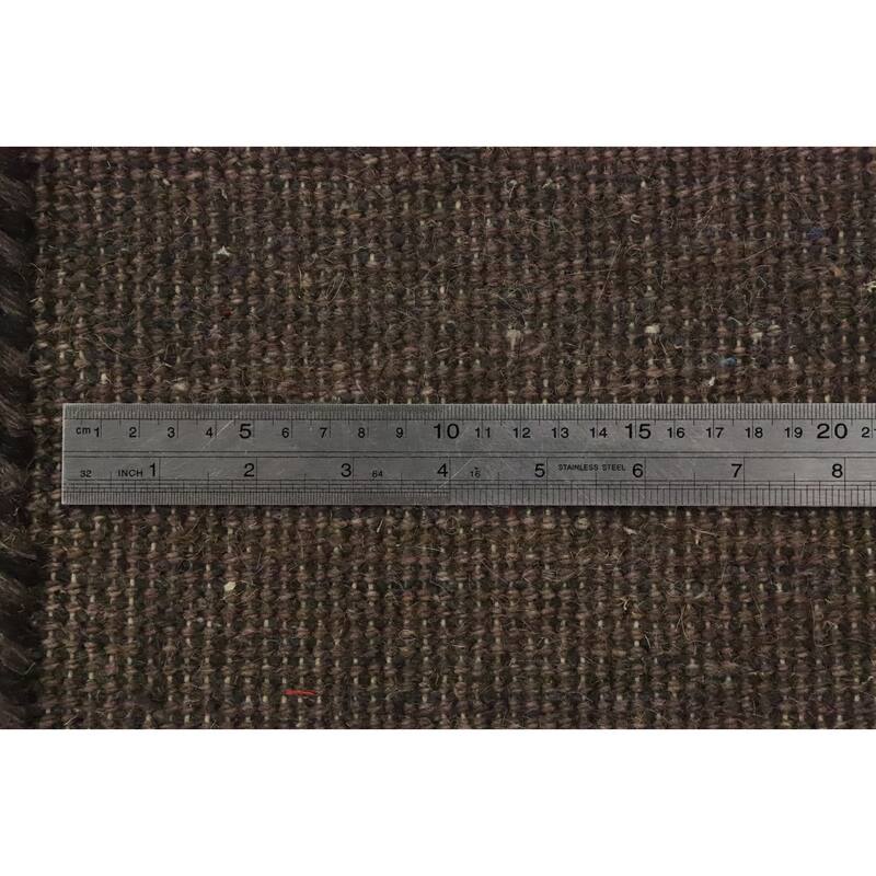 Hand Knotted Oriental 100% Wool Carpet Modern Modern Brown Gabbeh Area Rug - 7' 11'' X 5' 7''