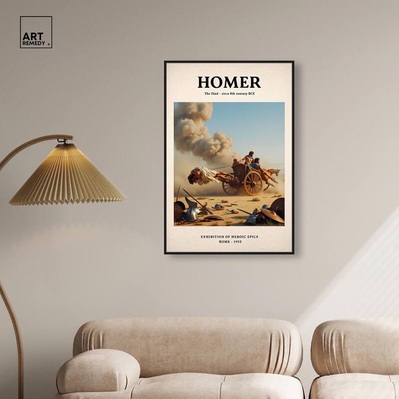 Iliad Illustrated Canvas by Art Remedy