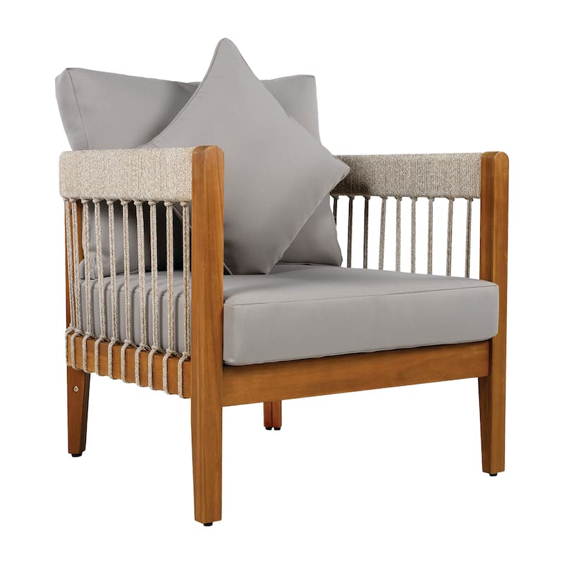 Christopher Knight Home - Jayson Acacia Wood Outdoor Club Chair