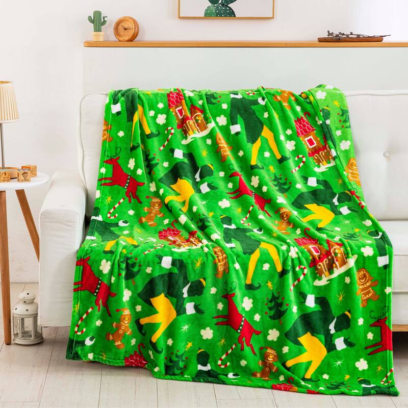 Warner Brothers Elf Busy Elf Silk Touch Throw Blanket
