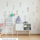 preview thumbnail 3 of 6, Walplus Grey Hot Air Balloons Children Wall Stickers DIY Nursery Decor