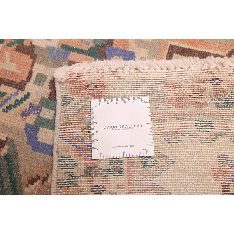 ECARPETGALLERY Hand-knotted Antalya Vintage Tan Wool Rug - 6'9 x 9'6