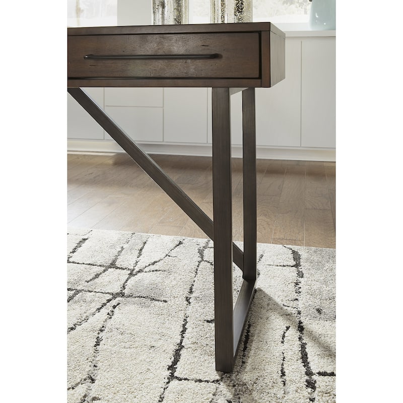 Signature Design by Ashley Starmore Brown/Black Home Office Desk and Storage