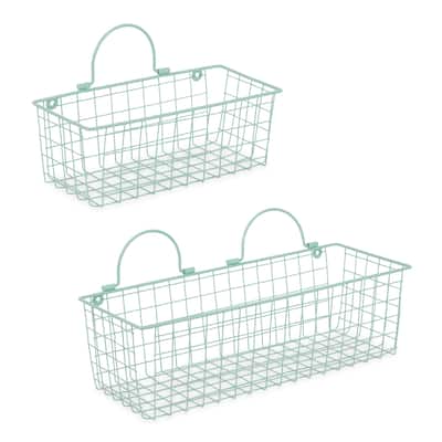 DII Wire Wall Basket(Set of 2) Grey
