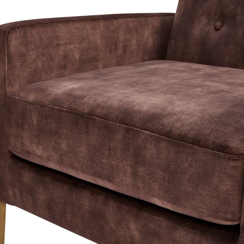 Margrate Wood Arm Tufted Back Accent Chair by Greyson Living