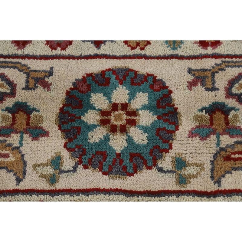 Hand Knotted Oriental 100% Wool Carpet Transitional All-Over Greys & Charcoal Oushak Area Rug - 10' 1'' X 8' 2''