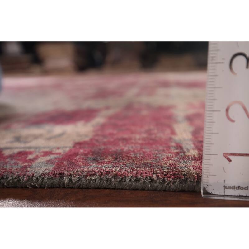 Contemporary Abstract Indian Area Rug Handmade Wool Carpet - 6'6"x 9'9"