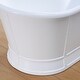 preview thumbnail 7 of 15, 66'' W,69 GALLONS Freestanding Acrylic Soaking Bathtub With Drain And Overflow Holes