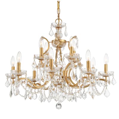 Crystorama Lighting Group 4456-CL-MWP Filmore 12 Light 29" Wide Clear
