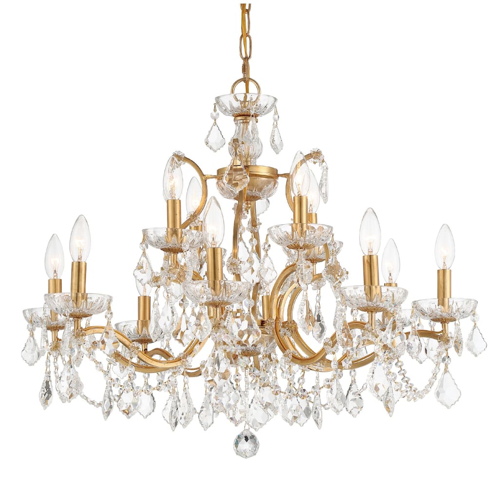 Crystorama Lighting Group 4456-CL-MWP Filmore 12 Light 29" Wide Clear