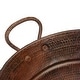 preview thumbnail 4 of 5, 16-in Oval Bucket Vessel Hammered Copper Sink with Handles (VOB16DB)