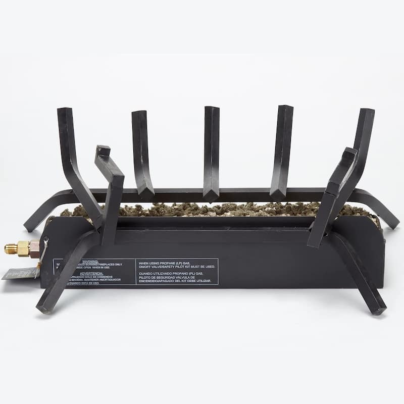 HearthSense CSW24HVL Natural Gas Vented Fireplace Logs Set with Match Light, 55000 BTU, Heats up to 2000 Sq. Ft, 24 Inches