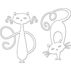 Penny Black Creative esto Fancy Cats 3.4/"x3/" stanzschablone gatos 5x8 cm