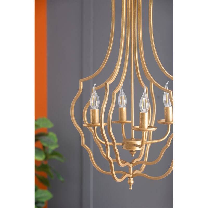 4 - Light Metal Chandelier