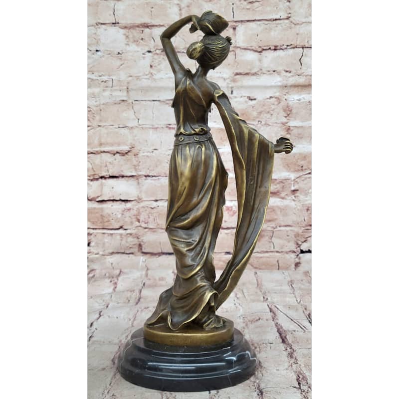 Signed Original Kin A Tribute To Erte Bronze Sculpture Hand Made Figurine