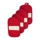 preview thumbnail 7 of 25, RITZ Cotton Terry Pot Holder Mitz (Set of 4) Paprika