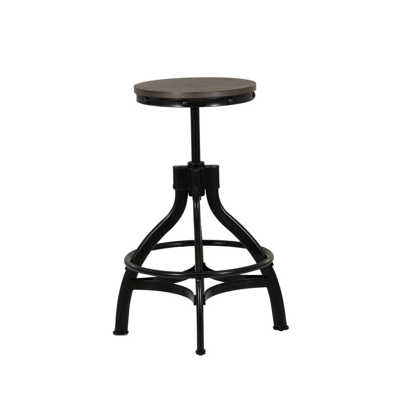 Caverly Backless 24-30 inch Adjustable Height Counter Stool (Set of 2)
