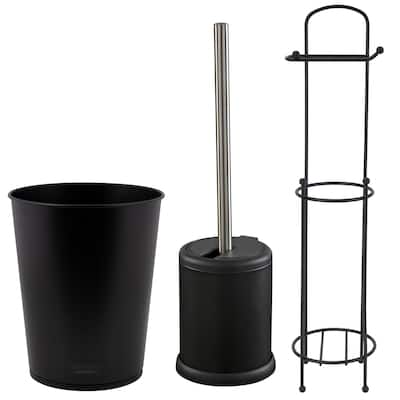 Bath Bliss Bathroom Accessory Set in Matte Black