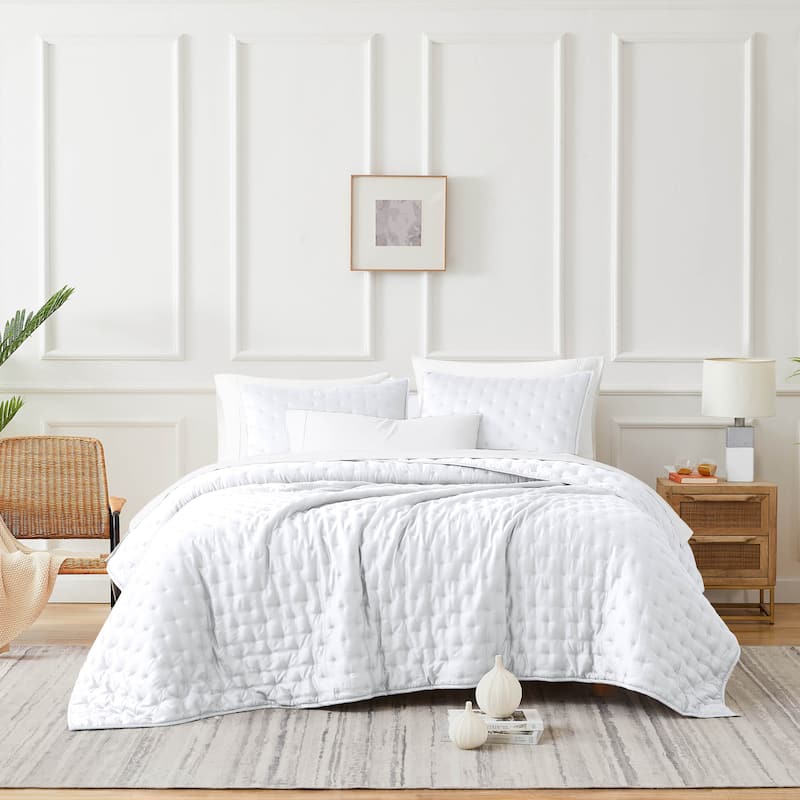 Luxurious 100% Viscose from Bamboo Quilt and Sham Set