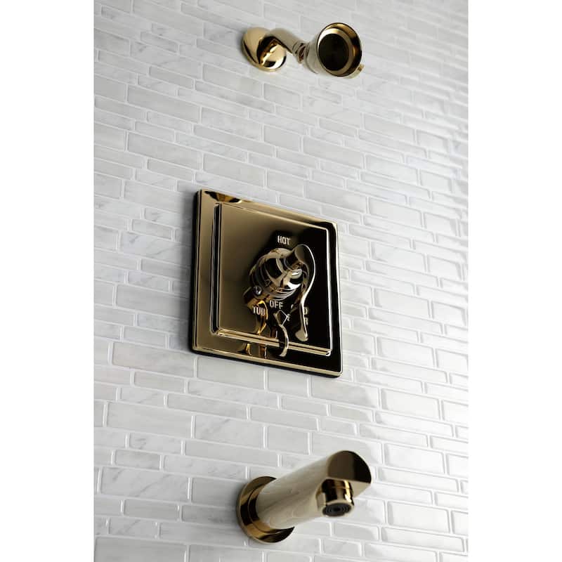 Kingston Brass Tub and Shower Trim Package with 1.8 GPM Single