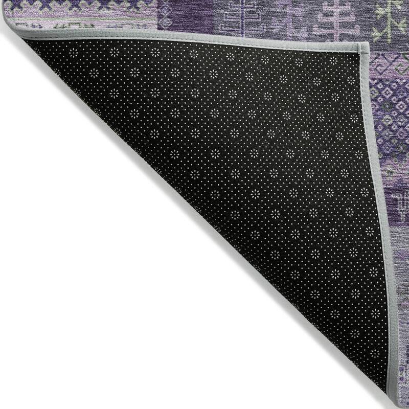 Machine Washable Indoor/Outdoor Global Kilim Chantille Rug