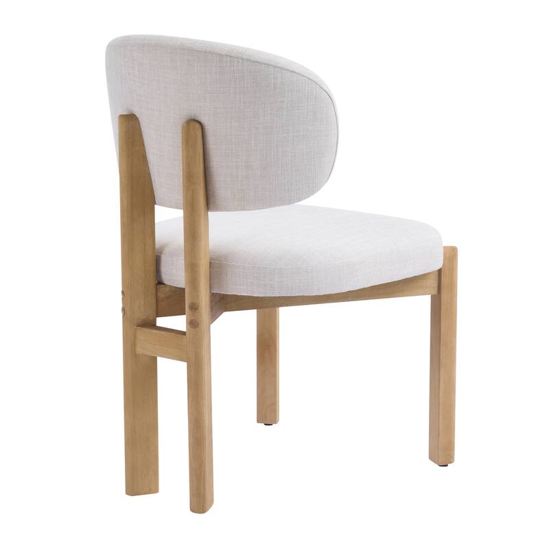 Christopher Knight Home - Aurelio Solid Rubberwood Upholstered Dining Chair