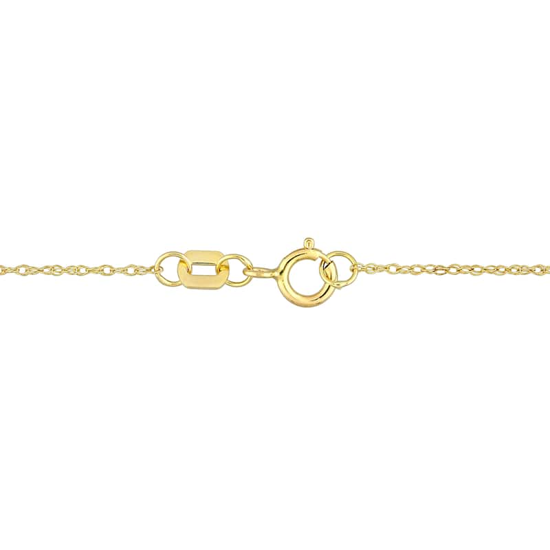 Miadora 7mm Cultured Freshwater Pearl 3/5ct TGW Created White Sapphire Jewelry Set 10k Yellow Gold