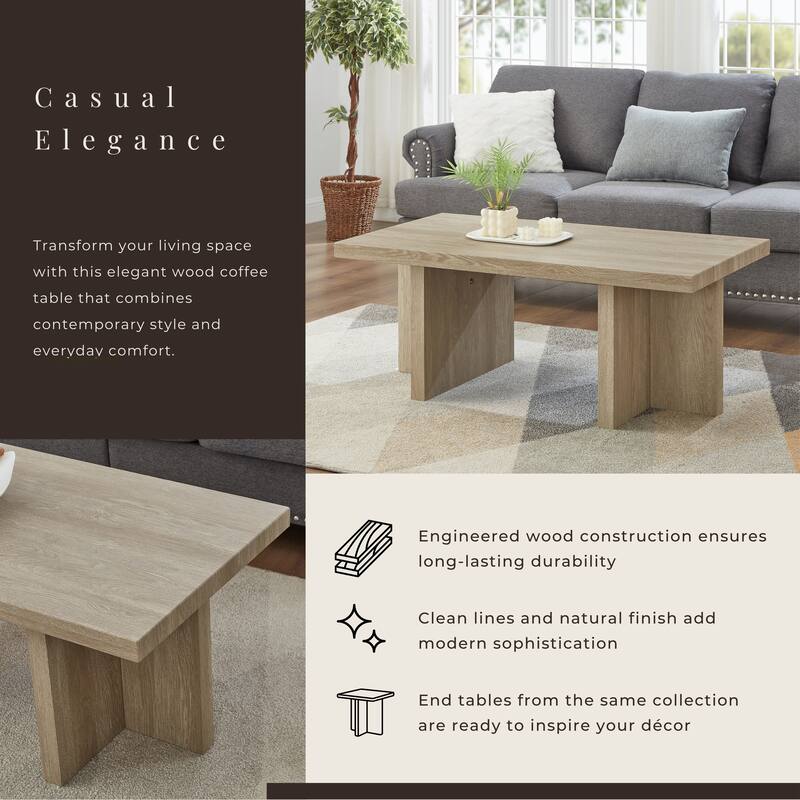 Roundhill Furniture Mchome Contemporary Coffee Table