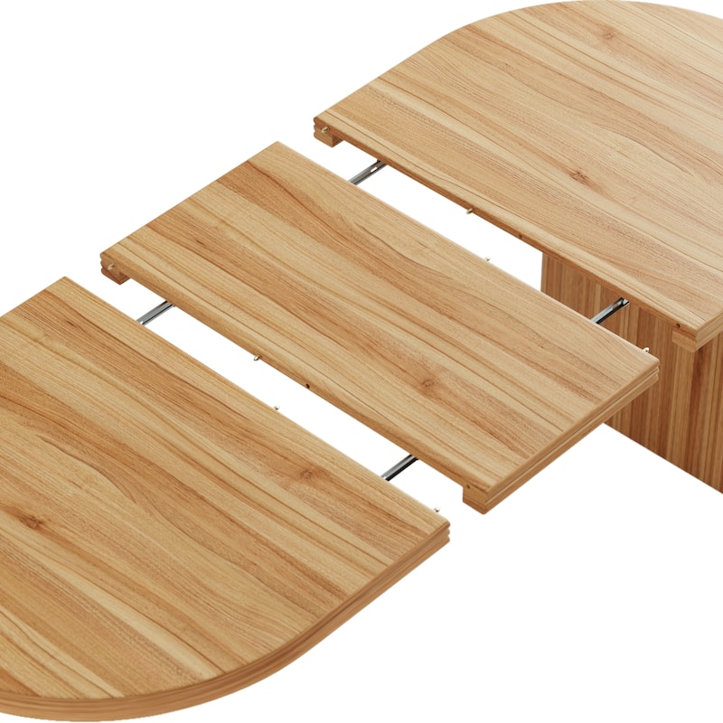 55.12"-70.87"Modern Extendable Dining Table With Removable Extension Leaves, Suitable For Dining Rooms, Kitchens