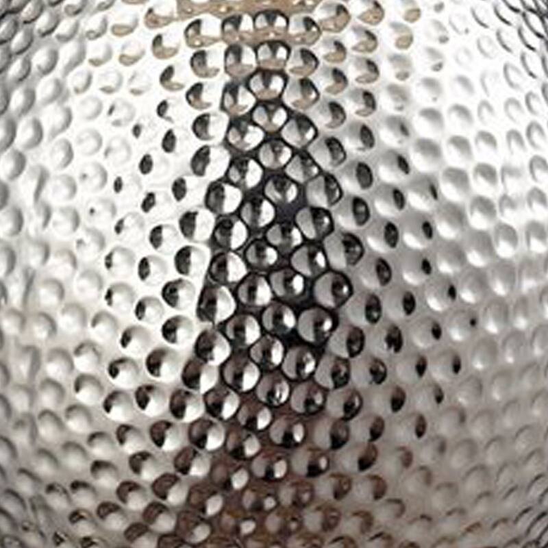 Atlas Lighting Hammered Chrome 21.5'' High 1-Light Table Lamp - Chrome - 21.5 inch High