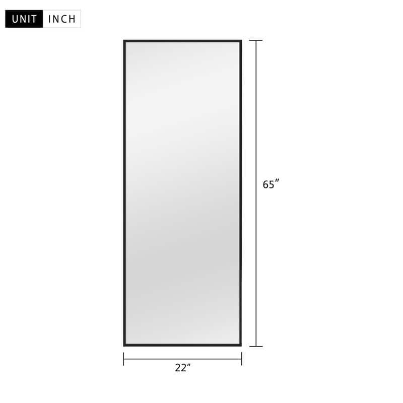Full Length Free Standing Body Mirror Metal Framed Wall Mirror Large Floor Mirror