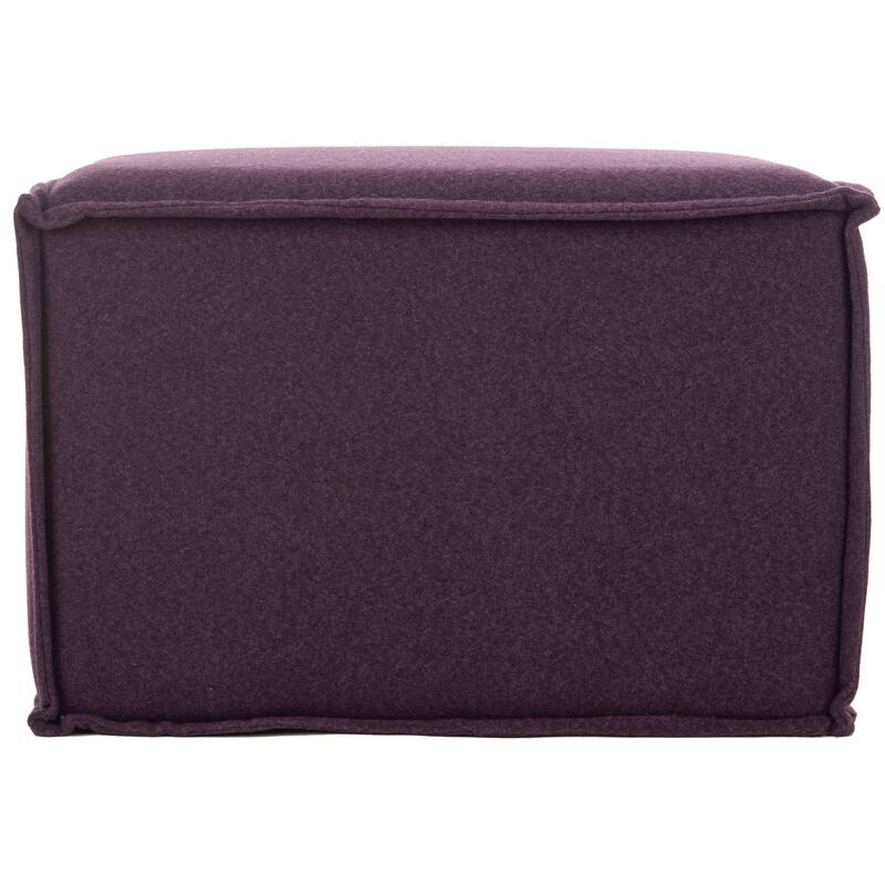 SAFAVIEH Perla Burnt Orange Ottoman - Plum