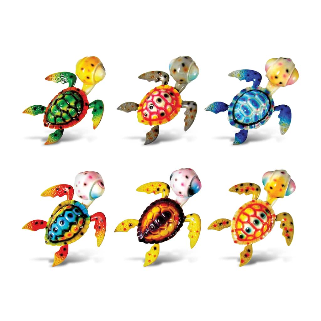 CoTa Global Sea Turtle Refrigerator Bobble Magnets Set of 6