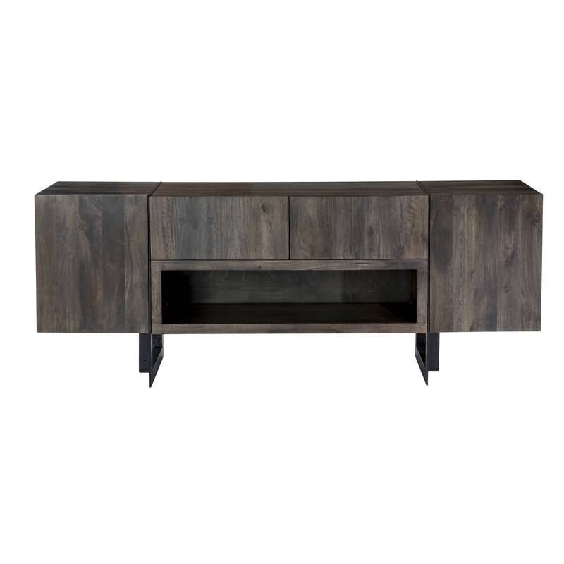 Aurelle Home Tinett Modern Media Cabinet - Brown