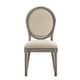 preview thumbnail 10 of 54, Deana Round Linen and Wood Dining Chairs (Set of 2) by iNSPIRE Q Artisan