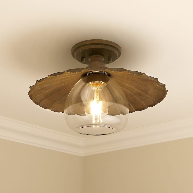Clemence Flush Mount - Dark Rust