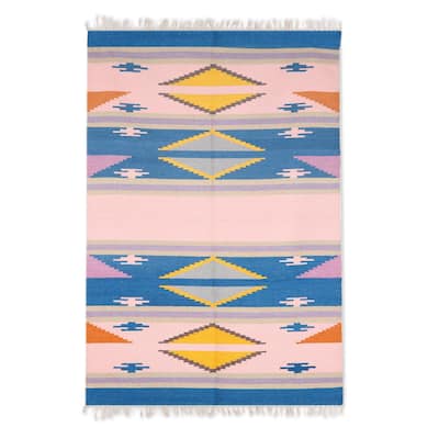 Novica Handmade Cute Fusion Wool Area Rug (4X6) - 2' x 6' Runner