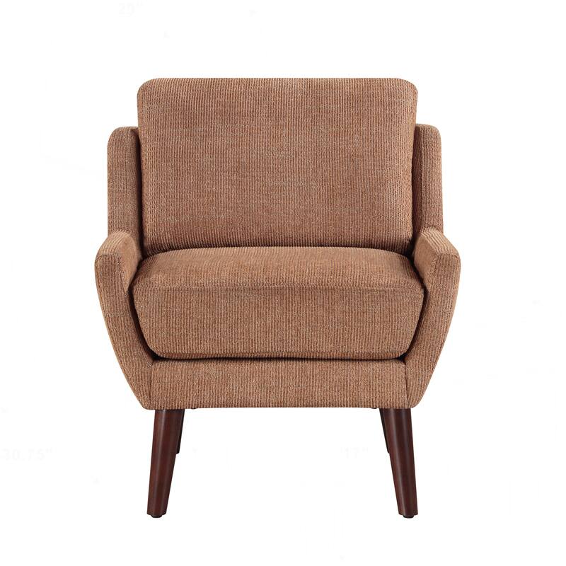 Comfortable Contemporary Accent Chair with Durable Upholstery and Solid Wood Legs