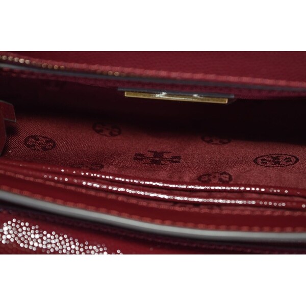 tory burch patent leather clutch