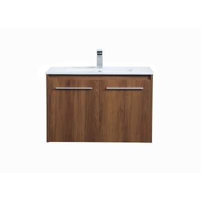 Elegant Lighting VF44030 Rasina 30" Wall Mounted Single Basin Vanity