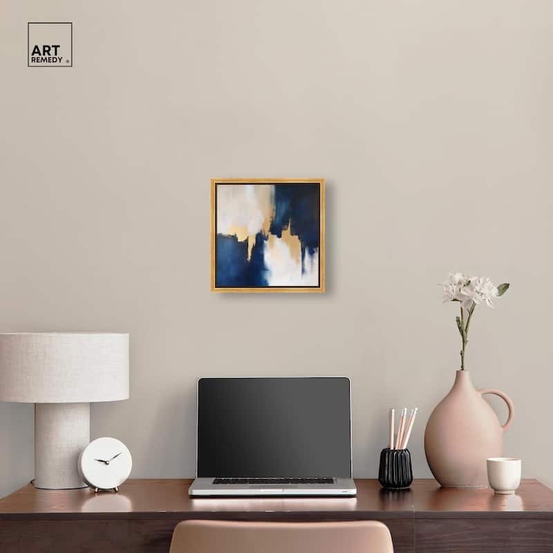 Indigo Aurelian Canvas by Art Remedy