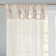 preview thumbnail 18 of 21, Madison Park Elowen Twisted Tab Voile Sheer Window Pair