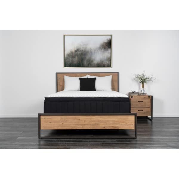 slide 1 of 4, NuForm 14-inch Eurotop Cooling Hybrid Mattress