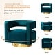 preview thumbnail 21 of 114, HULALA HOME Carisa Modern Upholstered Swivel Open-Back Barrel Chair with Golden Base