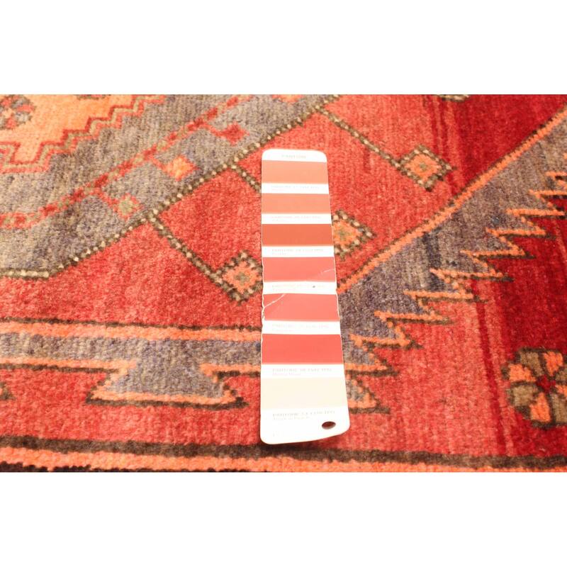 ECARPETGALLERY Hand-knotted Andelz Red Wool Rug - 4'4 x 7'1