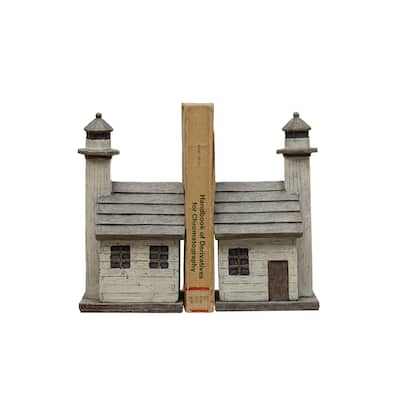 Lighthouse Bookends - 4.5"L x 4.5"W x 8.5"H