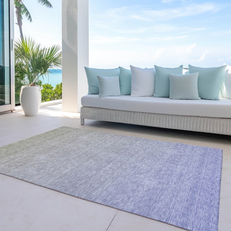 Machine Washable Indoor/ Outdoor Chantille Ombre Solid Rug - Beige - 2'6" x 3'10"